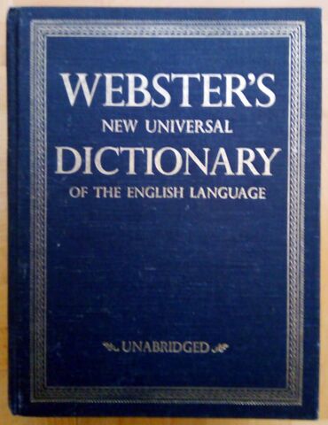 kacket new york: Rečnik - Webster WEBSTER'S NEW UNIVERSAL DICTIONARY OF THE ENGLISH