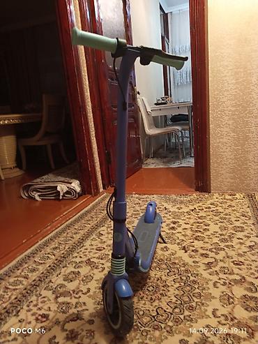 elektirik sukuter: Elektrik skuter - Maksimal sürət: 15 km/saat - Gediş məsafəsi — 2