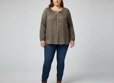 topy damskie duże rozmiary: H&M, Women's blouse, size 4XL