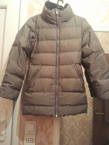 qış üçün kapüşonlu qadın gödəkçələri: Puxovik kurtka, Zara, XS (EU 34)