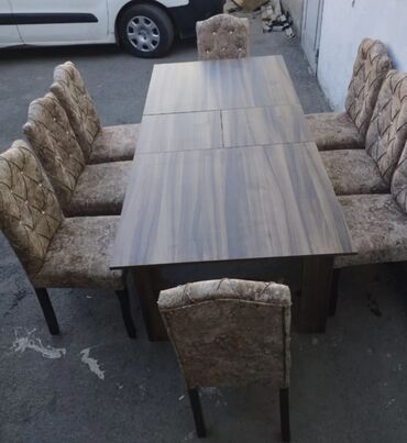 Masa və oturacaq dəstləri: Qonaq otağı üçün, Yeni, Açılmayan, Dördbucaq masa, 6 stul -da lalafo.az — 24 Masa və oturacaq dəstləri: Qonaq otağı üçün, Yeni, Açılmayan, Dördbucaq masa, 6 stul — 24