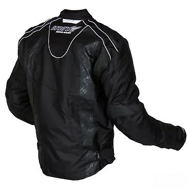 tailor and sons: Muška motociklistička jakna u crnoj boji, sa detaljima brenda ATROX — 1