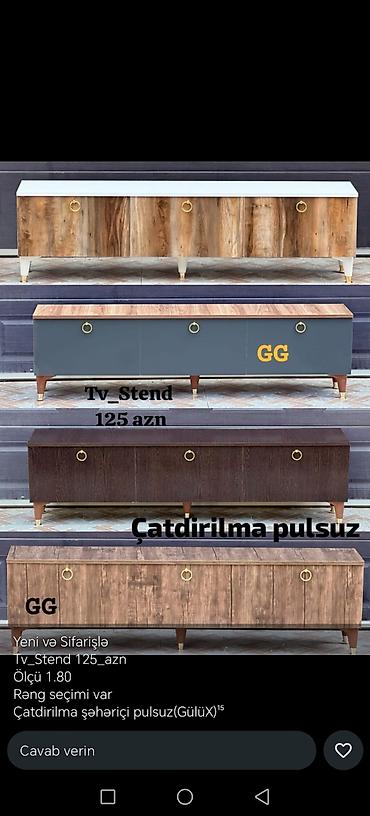 perla tv stend: Yeni, Düz TV altlığı, Taxtalı — 1