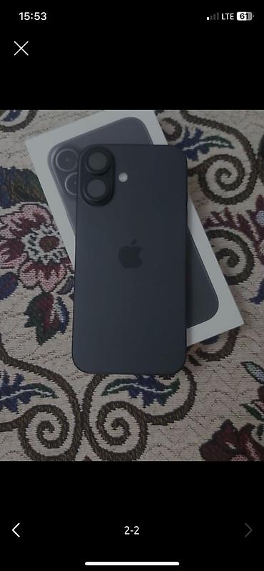 iphone satisi: IPhone 16, 128 GB, Qara, Face ID — 2