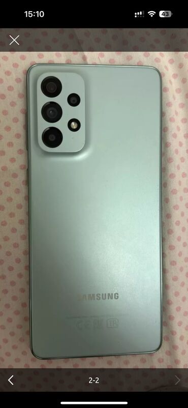 samsung j330: Samsung Galaxy A73 5G, 256 GB, rəng - Mavi, Zəmanət, Qırıq, Barmaq izi
