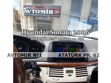 maşın üçün manitorlar: Hyundai SOnata 2006 android monitor 🚙🚒 Ünvana və Bölgələrə ödənişli