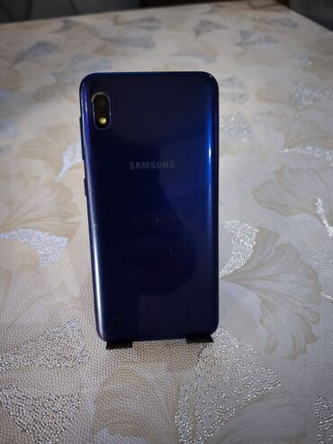 Samsung: Samsung Galaxy A10, 32 GB, rəng - Göy, Sensor, İki sim kartlı, Face ID