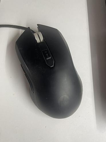 Masaüstü kompüterlər və komponentlər: Kabelli oyun siçanı - Ergonomik sağəlli dizayn, mat qara örtük - — 1