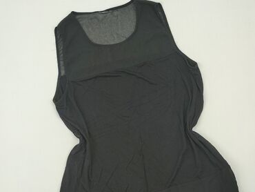 czarne bluzki krótki rękaw: Blouse, S (EU 36), condition - Good