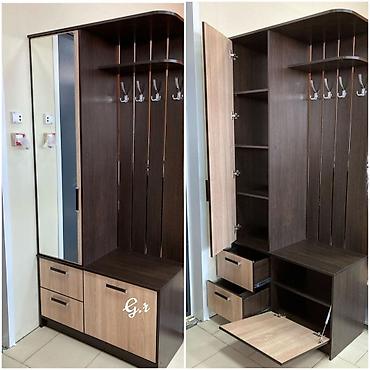 2ci el dolablar: Dehliz üçün asılqanlı dolablar – güzgülü, oturacaqlı və çoxfunksiyalı — 7
