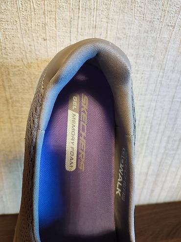 скетчерсы: Кроссовки, 39, 39.5, 40, Skechers, Новый, цвет - Серый, Самовывоз — 2