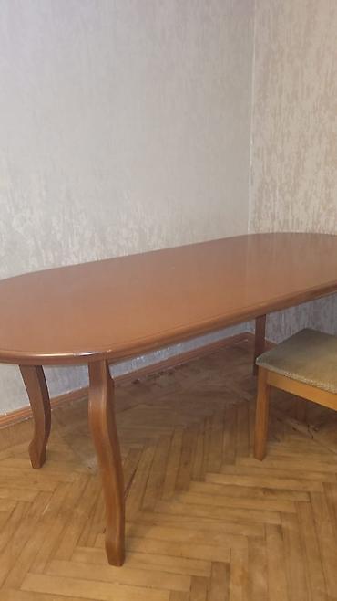 sufre instagram: Oval formal yemək masası - Material: ağac karkas və üst səth — 2