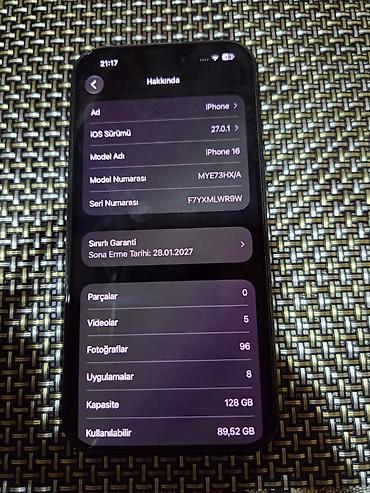 ipad mini 5 islenmis: IPhone 16, 128 GB, Qara, Zəmanət — 3