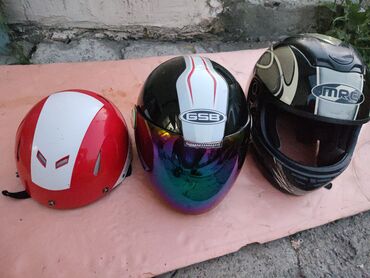 одежды для подростков: Все три шлема за 6000 сом.(б/у) Термосумка 2000 сом (б/у) Нагрудная