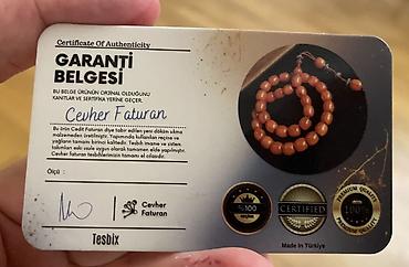 boyun bağı: Faturan təsbeh Sertifikatlı.Kəllə boyiçi sarı.15*19 mm — 3