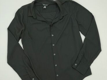 czarne bluzki koronkowe ze stójką: Koszula Damska, New Look, L, stan - Bardzo dobry