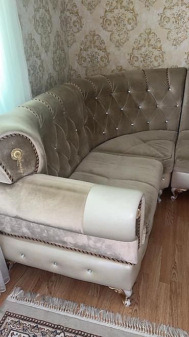 Divanlar: Künc divan, İşlənmiş, Vеlur parça — 2