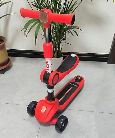 Детские самокаты: Детский самокат, Трёхколёсный — 64