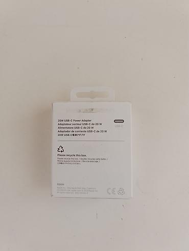 elektroniks: Apple USB‑C 20W Güc Adapteri Az işlənmiş Orjinal məhsuldur Baku — 2