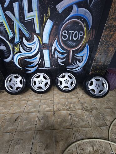 Disk təkərlər: Mercedes Monoblock- M paket diskler R18 qabag 215/45arxa 235/45 — 3