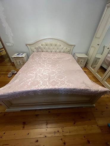 belarus yataq mebeli: İkinəfərlik çarpayı, Dolab, 2 tumba, Komod, Belarusiya, İşlənmiş — 5