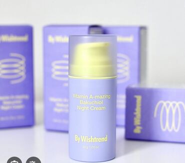 сс крем: Ночной омолаживающий крем By Wishtrend Vitamin A-mazing Bakuchiol