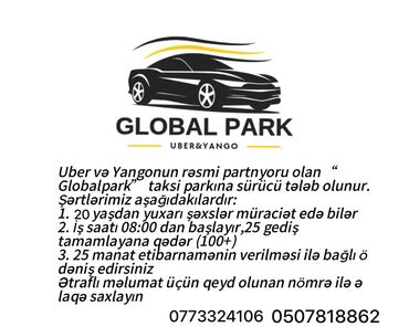 uber taxi zeng: Taksi sürücüsü tələb olunur