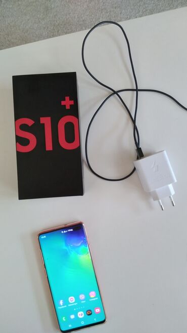 samsung 130 euro: Samsung Galaxy S10 Plus, 128 GB, color - Red, Fingerprint