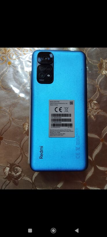 samsung galaxy note ultra 22: Xiaomi Redmi Note 11S, 128 GB, rəng - Göy, 
 Barmaq izi