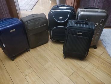 Чемоданы: Чемодан, Материал: Пластик, Большой (более 70 л), На колесах — 10