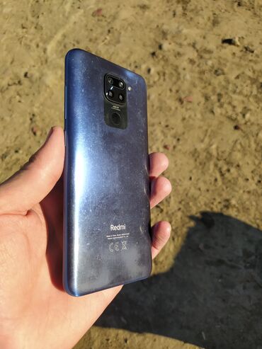 xiaomi poco f3 qiymeti: Xiaomi Redmi 9, цвет - Синий, 
 Две SIM карты, Отпечаток пальца