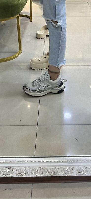 9500: Кроссовки, 36, Chanel, Новый, цвет - Белый, Самовывоз — 3