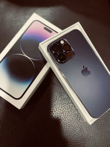 телефоны vivo: IPhone 14 Pro, Новый, 256 ГБ, Deep Purple, Коробка, 90 %