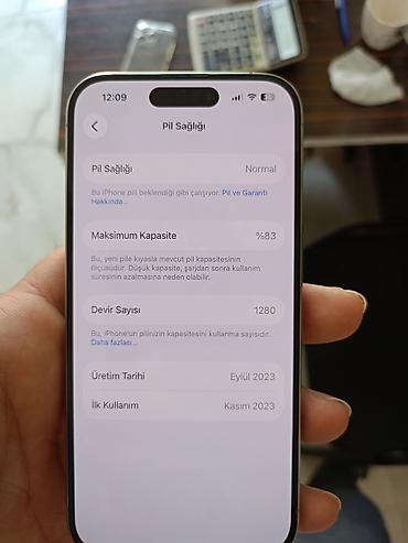 Apple iPhone: IPhone 15 Pro, 128 GB, Natural Titanium, Barmaq izi, Face ID — 9