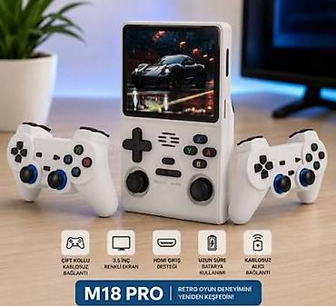 🎮Yeni Oyun Konsulu ( M18 Pro) 👍Tam arginal ✔️Donma Ve Qizma Qeti Yoxdu