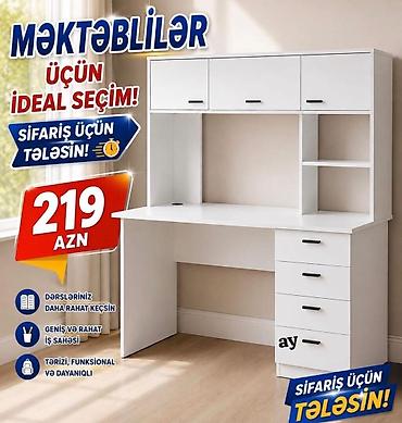 Məktəblilər üçün ideal seçim – funksional dərs və iş masası