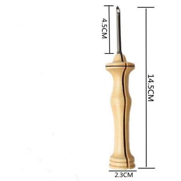 ковровая вышивка: Инструмент для вышивания, пластиковая ручка, игла для русской вышивки