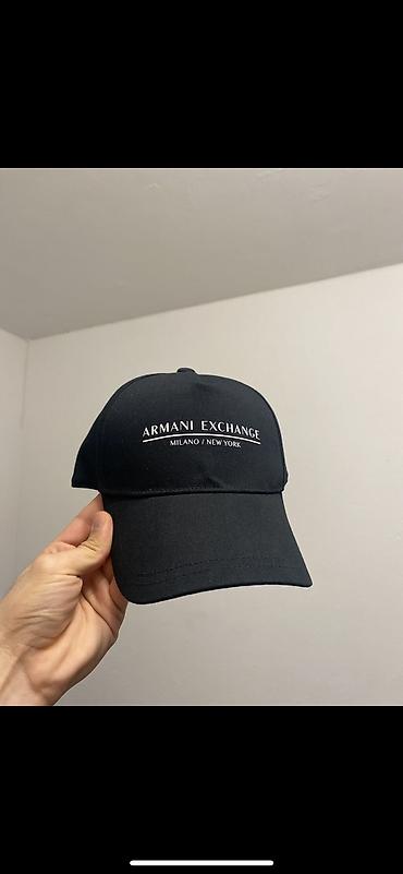 Другие головные уборы: Бейсболка Armani Exchange - Прямой классический крой из плотного — 9