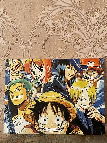 чехол наруто: Картина по мотивам аниме One Piece, выполненная вручную акрилом на — 1