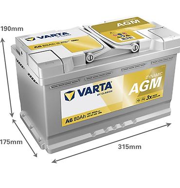 akumulator bars: Varta, 80 ah, Orijinal, Almaniya, Yeni — 1