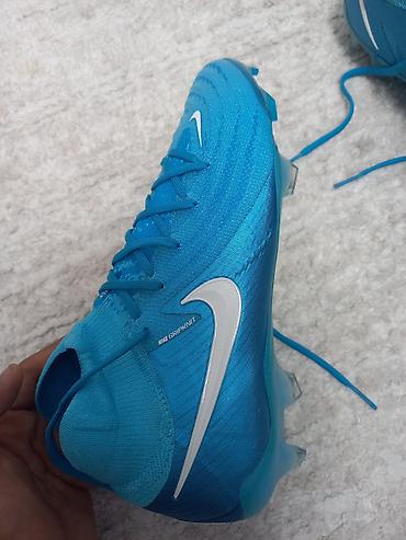 Бутсы: Футбольные бутсы Nike Phantom Luna (FG) — ярко‑голубой цвет. Оригинал — 5