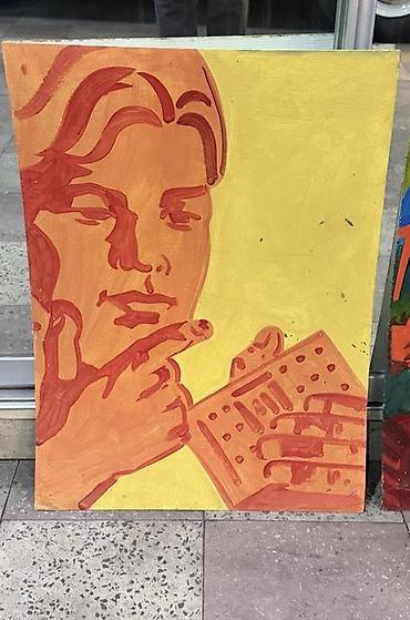 tablolar: Əl işi rəsm əsəri - 1970-80ci 
Ssr plakatlari sovet vaxtinan
50cm/70cm — 1