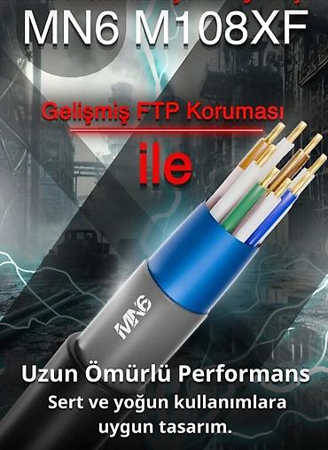 kabel: MN6 M108XF CAT6 FTP şəbəkə kabeli – 80 metr (0.60 mm) - Kateqoriya — 6