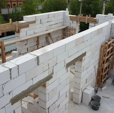 саманный дом под ключ: ГАЗОБЛОК кладка стен КИРПИЧ шахта ГАЗОБЛОК кладка стен