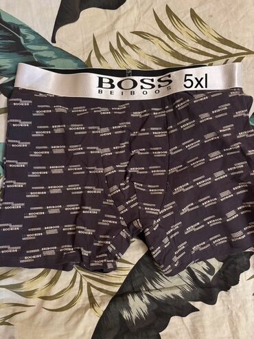 спортивные трусы: Мужские боксёры BEIBOOS BOSS, размер 5XL. Особенности: - Широкая