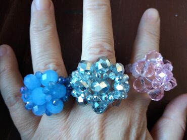 Prstenje: Ženski prsten, Handmade, Materijal: Kristal, Cirkon — 2