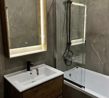 Укладка плитки: Подготовка стен для грунтовки, Резка плитки, Гидроизоляционные работы | Зеркальная плитка, Керамогранитая плитка, Мозаичная плитка | Раскладка ковром, Диагональная укладка, Раскладка в разбежку Больше 6 лет опыта — 5