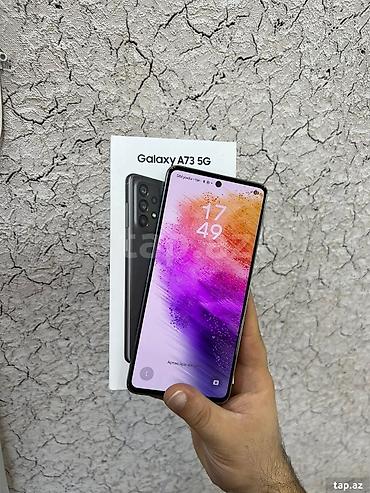 kanp: Samsung Galaxy A73 5G, rəng - Yaşıl, Barmaq izi — 3