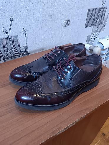Туфли: Kişi dəbli klassik ayaqqabıları - Model: broq (wingtip) üslubunda — 1