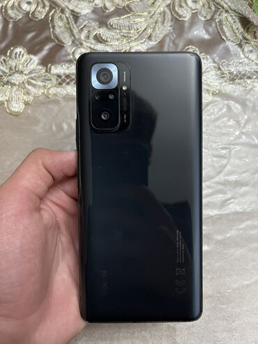 ucuz telefonlar kreditle: Xiaomi Redmi Note 10 Pro, 128 GB, rəng - Boz, 
 Barmaq izi, İki sim kartlı, Face ID